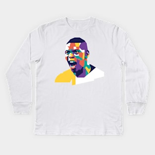 Pogba On Pop Art Kids Long Sleeve T-Shirt